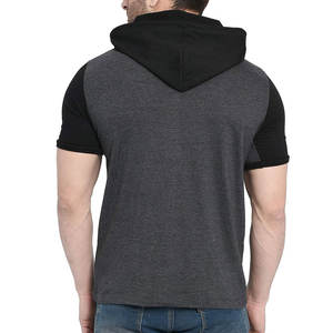 Camiseta de hombre con bloques de color al por mayor, precio de fábrica, OEM, gran cantidad / Sudadera con capucha de hombre con bloques de color, pedido directo de fábrica, OEM - Product Image 4