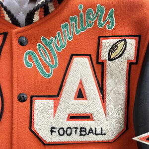 OEM Manufacturer Chenille Embroidery Leather Print StreetWear <b>Baseball</b> Custom Logo Coat <b>for</b> Women Cropped Bomber Varsity <b>Jacket</b> - Product Image 6