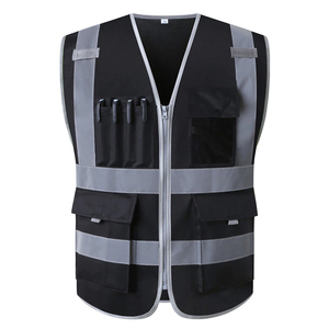 Chaleco de Trabajo de Alta Visibilidad para Hombre, Moderno, de Buena Calidad, para Protección en Exteriores, Tejido Brillante, Ajuste Cómodo, Costuras Duraderas, Aspecto Seguro - Product Image 1