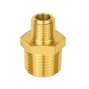 Raccord de tuyauterie hexagonal réducteur en laiton moulé sur mesure pour robinet de cuisine et de salle de bain - Product Image 2