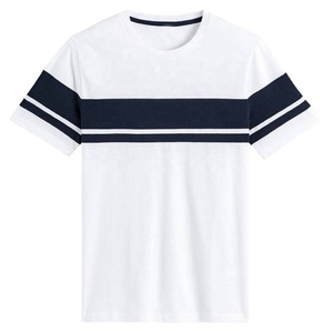 Venta al por mayor personalizado 100% algodón camiseta para hombres de alta calidad cómodo 120gsm de punto a granel camisetas estilo Hip Hop cuello redondo corto - Product Image 1