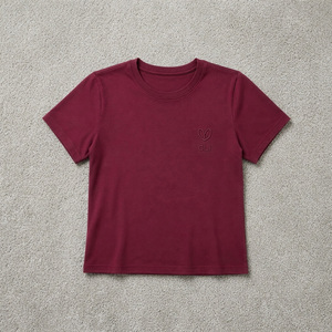 Chemise brodée pour femme, personnalisable, coupe classique, manches courtes, 100% coton, toutes saisons, style streetwear décontracté, impression DTG - Product Image 3