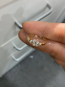 Anillo de Compromiso Clásico de Oro Sólido de 9K con Diamantes, Corte Marquesa, Engaste Pavé, Joyería Fina para Mujer - Product Image 5