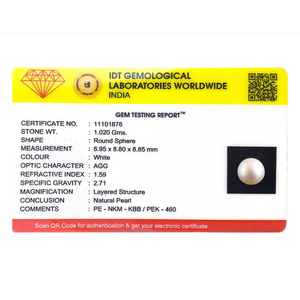 Handcrafted 5.1 Carat Loose Pearl Gemstone for Fine Jewelry - Product Image 3