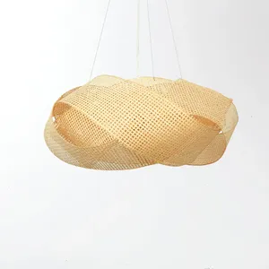 Abat-jour suspendu en bambou moderne et tendance, abat-jour en bambou pour la pièce, solutions économiques de décoration intérieure en gros - Product Image 5