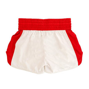 Shorts de boxe pour hommes de qualité supérieure, couleur blanche, pour entraînement, fitness, combat, MMA, Muay Thai, kick-boxing, avec design et taille personnalisés - Product Image 3