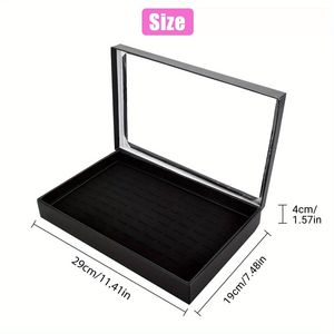 Espositore per Gioielli con 100 Scomparti, Vassoio Organizzatore per Anelli e Scatole Porta Orecchini - Product Image 2