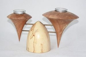 Eco-Friendly Handmade <b>Wooden</b> Candle Holder Stand, Modern <b>Rustic</b> Home Decor Accent for Living Room, Bedroom, <b>Dining</b> <b>Table</b> - Product Image 3