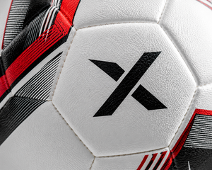 Ballon de football personnalisé X, blanc, noir, orange, logo X, ballons d'entraînement |   OEM ODM |   Fabricant |   Design et qualité haut de gamme - Product Image 4