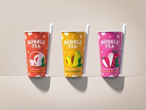 มาดามฮง สตรอว์เบอร์รี กรีนที ชานมไข่มุกพร้อมลูกบอลทัปปิโอก้า 410 มล. แบบแก้ว - Product Image 5