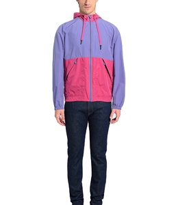 Chaqueta Deportiva con Capucha y Bloques de Color para Hombre, Cortavientos, con Cierre de Cremallera, Informal, para Otoño, Material de Poliéster - Product Image 4