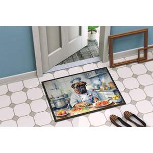 Bullmastiff the Chef Doormat Non-Slip <b>Washable</b> Low Pile Indoor and Outdoor 24H X 36W Entryway <b>Rug</b> <b>Kitchen</b> Mats - Product Image 4