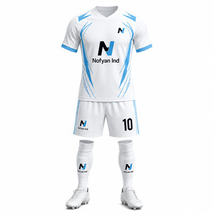 Uniforme de Fútbol Femenino Nofyan, Color Rosa, Sublimado, Manga Corta, Transpirable, Corte Regular, para Adultos, Todas las Temporadas - Product Image 1