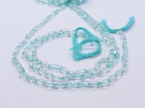 Cuentas de Topacio Azul Cielo Natural en Forma de Pepita Irregular y Lisa de 5x9 MM, Cuentas de Topacio Azul Cielo Natural de 13 Pulgadas - Product Image 2