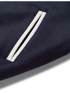 Chaqueta Bomber Varsity de Estilo Urbano para Jóvenes, Chaqueta Casual con Mangas de Cuero y Corte Ajustado para Hombre - Product Image 4