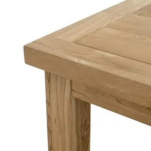 Table à manger carrée moderne de luxe avec structure en teck massif, assemblée, écologique et durable, fabriquée à la main, pour une utilisation en intérieur/extérieur - Product Image 6