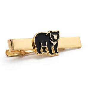 Pinces à cravate personnalisées en alliage de zinc, motif loup sauvage, cadeau d'affaires - Product Image 3