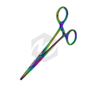 Pinzas Hemostáticas Crile Autoclavables de Primera Calidad, 6 Pulgadas, Rectas y Curvas, Color Titanio Arcoíris, Instrumentos Médicos de Alta Calidad - Product Image 6