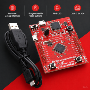 EK-TM4C123GXL TM4C123GXL <span class=keywords><strong>TM4C123G</strong></span> LaunchPad 80MHz Arm Cortex M4F MCU Kit de Placa de Evaluación Integrada de 32 Bits con Cable USB - Product Image 2