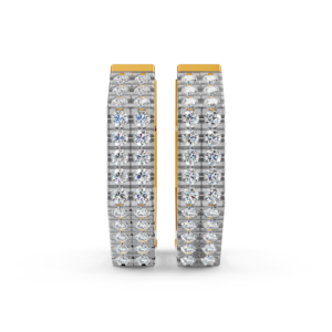 Pendientes de Oro Sólido de 14K, 9K, 10K y 18K con Diamantes de Laboratorio, Certificados por IGI, RJC, ODM, OEM, Fabricante de Joyería Fina Ética, Venta al por Mayor EA501896 - Product Image 2