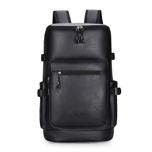 OEM Custom Genuine <b>Leather</b> Look <b>Laptop</b> <b>Backpack</b> Waterproof Travel Daypack Large Capacity School <b>Backpack</b> - Product Image 1