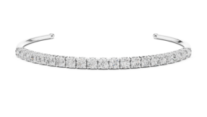 Bracelet tennis en diamant CVD cultivé en laboratoire |   Bracelet ouvert en or massif 10K 14K 18K |   Usine de bijoux en diamants fins sur mesure - Product Image 4