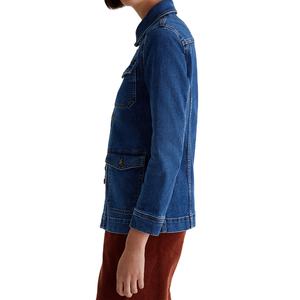 Chaqueta Vaquera Transpirable Personalizada para Mujer, Mangas Largas, Temporada Otoño-Invierno, Talla XL, Algodón Sólido, Servicio OEM, Chaquetas Vaqueras 2026 - Product Image 4