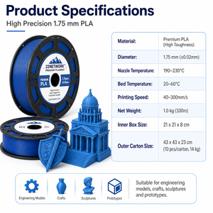 Filamento PLA Verde Fluorescente 22Network de 1.75mm, Bobina de 1KG, Filamento para Impresora 3D Industrial de Alta Velocidad 300mm/s, Fábrica OEM ODM - Product Image 2