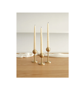 <b>Top</b> Quality Brass Pillar Candle Holder For Wedding <b>Festive</b> Event Metallic Finished Candle Iron Stand For Home Decor Tabletop - Product Image 2