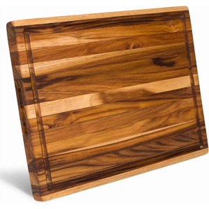 Planche à découper en bois d'acacia au design classique, bloc de boucher avec poignées, planche de cuisine pour légumes, prix de gros - Product Image 5