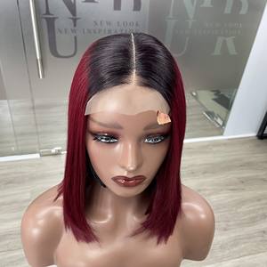 Perruque de cheveux humains 8 10 pouces SDD fermeture assortie 2by6 Extensions de cheveux prix de gros perruque avant de lacet - Product Image 4