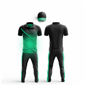 Uniforme de Equipo de Cricket Personalizado de Alta Calidad Profesional |   Uniforme Completo de Cricket para Hombres, Mujeres y Jóvenes, Camiseta Polo y Pantalones - Product Image 3