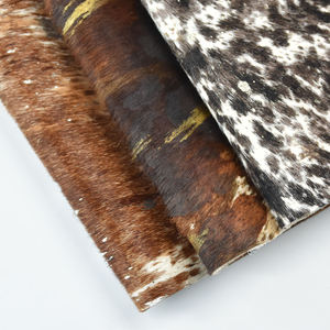 Material de Cuero de Crin de Caballo 25 SF al por Mayor, Cuero Genuino con Estampado Animal, Tela de Cuero Vacuno para Zapatos y Bolsos - Product Image 5