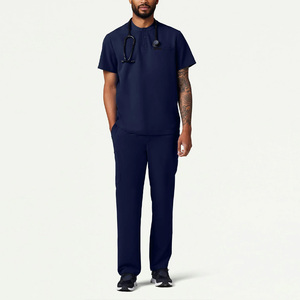 Haut de blouse médicale personnalisé pour hommes, uniforme d'hôpital, chemise confortable pour le travail médical quotidien et les opérations cliniques - Product Image 4