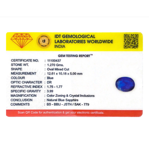 Loose 6.35 Carat Sky Blue Sapphire Gemstone-Excellent Diamond Cut 11mm Diameter for Fine Jewelry - Product Image 4