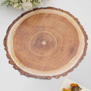 Minimalist Design Wood Charger Plate Dish Wedding <b>Dinner</b> <b>Table</b> Traditional Design Wood Charger Plates - Product Image 5