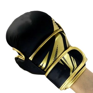 Ensemble de gants de boxe personnalisés abordables rouge et noir pour hommes, gants d'entraînement blancs de qualité professionnelle pour la remise en forme - Product Image 2