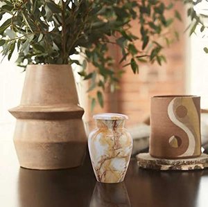 Modern Inspired Aluminum <b>Keepsake</b> Cremation Urn <b>Memorial</b> Tribute Holder Designed With Durable Elegant Lid Appearance - Product Image 4