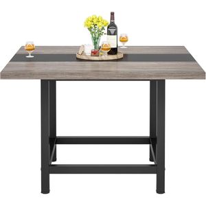 Tavolo da pranzo per 4 persone 39.4 \ "x 39.4 \" x 29.5 \ "tavolo quadrato in legno - Product Image 3