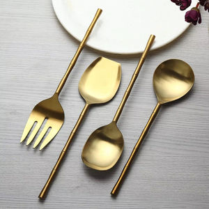 Servidor de Ensalada de Alta Calidad, Ecológico, de Acero Inoxidable, Nuevo Diseño, Apto para Lavavajillas, Utensilios para Ensalada - Product Image 1