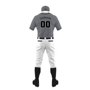 High Quality Printed Custom Team Name Baseball Uniform Set for Adults Breathable Quick Dry Jersey Plus Size Wholesale <b>Cheap</b> - Product Image 4