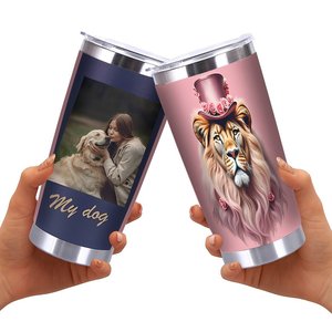 Stainless Steel Tumbler 20oz Double Wall Insulated <b>Reusable</b> <b>Cup</b> For Home Outdoor Use - Product Image 2