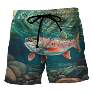 Divertidos Shorts de Playa con Estampado de Pollo Kung Fu, Moda de Verano para Hombres y Niños, Shorts de Baño Casuales con Estampado 3D de Animales, Talla Grande - Product Image 1