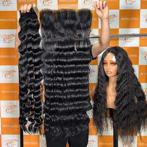 13x6 HD Lace Front 100% Cabello puro sin procesar Extensiones de cabello ondulado profundo suelto Calidad superior Larga vida útil - Product Image 2