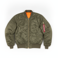 Blouson aviateur MA-1 pour homme de haute qualité, coupe-vent tactique, manteau de pilote rembourré vert olive, veste d'hiver de style universitaire