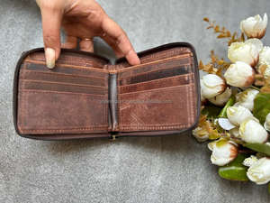 กระเป๋าสตางค์หนังสำหรับผู้หญิง,ที่ใส่บัตร ATM แบบมีสไตล์พิมพ์ลายสัตว์มีขน - Product Image 6