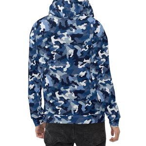Custom Digital Printed Camo Men's Winter Polyester Cotton Blend <b>Lightweight</b> Quick Dry Breathable Men's <b>Hoodies</b> & Sweatshirts - Product Image 3