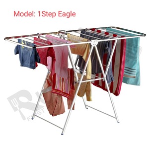 Séchoir à linge pliable en acier inoxydable mural, organisateur de buanderie, support de rangement pour vaisselle de cuisine - Product Image 6