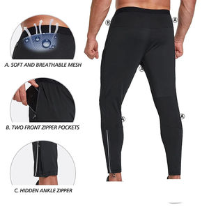 Pantalon de survêtement décontracté mi-long à taille élastique pour homme, joggers de sport en molleton avec motif, unisexe, 100 % coton, anti-plis - Product Image 4