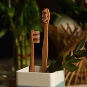 แปรงสีฟันไม้ไผ่ที่อ่อนโยนพร้อมขนแปรงอ่อนนุ่มสำหรับเด็กและผู้ใหญ่ย่อยสลายได้เป็นมิตรต่อสิ่งแวดล้อมที่เป็นมิตรกับข้อมูลทองคำ99รายการ - Product Image 5